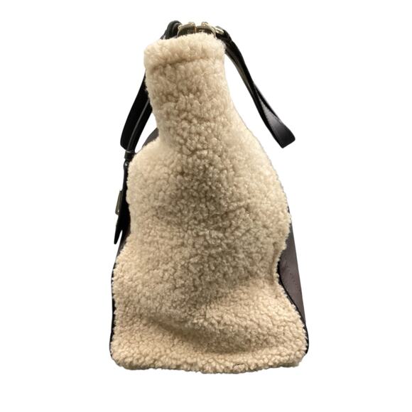 New Never Used Diane Von Furstenberg Bag Women’s 1 Size Shearling &Leather Brown - Picture 2 of 9